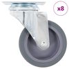 vidaXL 8 tk p&ouml;&ouml;rlev ratas 75 mm