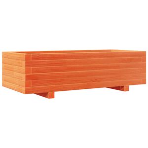 vidaXL aia taimekast, vahapruun, 90 x 40 x 26,5 cm, m&auml;nnipuit