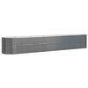 vidaXL aia taimelava, galvaniseeritud teras, 440x80x68 cm, antratsiit
