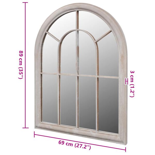 vidaXL maalähedane kumer peegel 69 x 89 cm tuppa ja õue