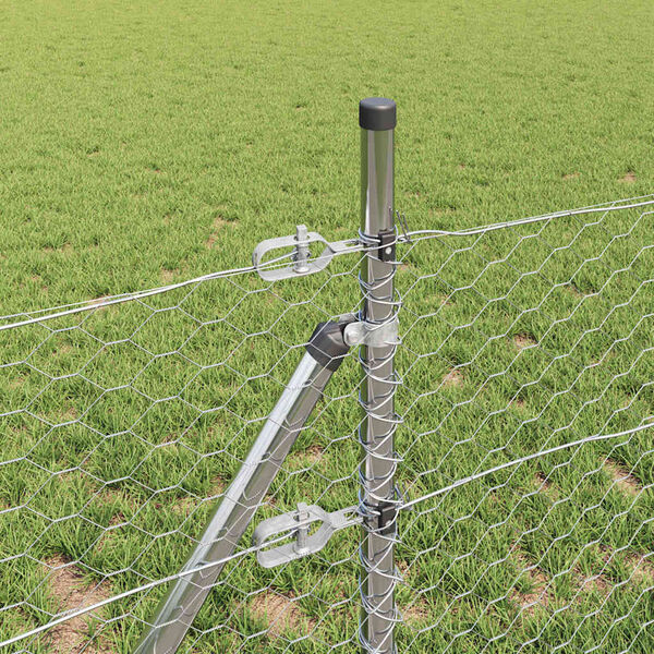 vidaXL Aiapost H&otilde;bedane 100 x 0,5 m (36 mm v&otilde;rgu) Teras