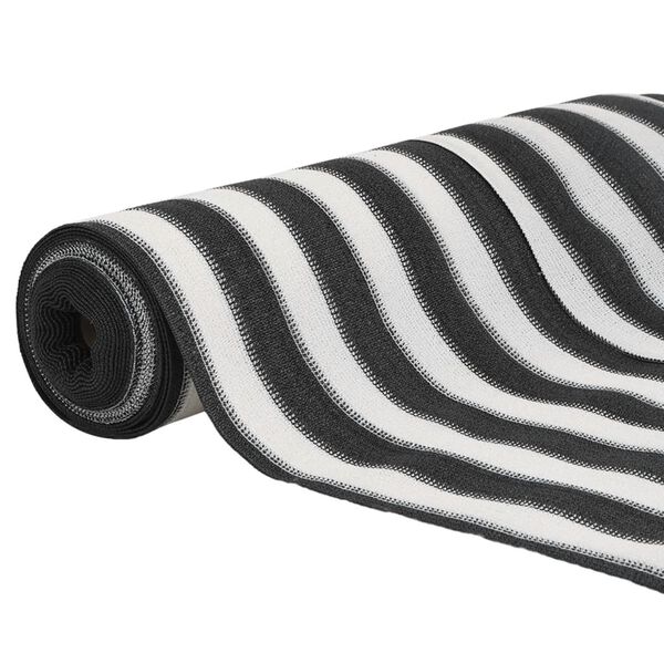 vidaXL privaatsusvõrk, antratsiit ja valge, 1,5 x 50 m, HDPE, 150 g/m²