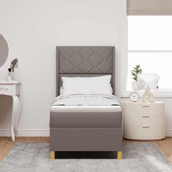 vidaXL Karbi vedrumadrats madratsiga Pruunikashall 80 x 200 cm kangas