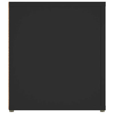 vidaXL telerikapp, must, 80 x 31,5 x 36 cm, tehispuit