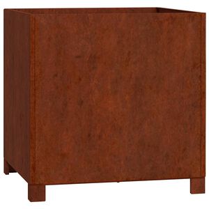 vidaXL jalgadega taimekast, rooste, 50x50x50 cm, Corten teras