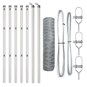 vidaXL Aiapost H&otilde;bedane 10 x 0,5 m (36 mm v&otilde;rgu) Teras