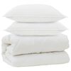 vidaXL Tek padjadega padjaga 3 pcs Valge Mikrofiiber