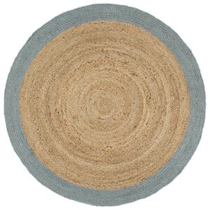 vidaXL k&auml;sitsi valmistatud džuutvaip oliivirohelise &auml;&auml;rega, 210 cm