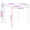 vidaXL Baarilaud Neutraalne 110 x 55 x 105 cm Tahke m&auml;nd