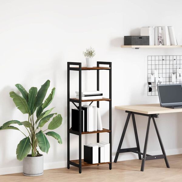 vidaXL Raamatukapp Suitsetatud tamm 40 x 30 x 85 cm Tehispuit