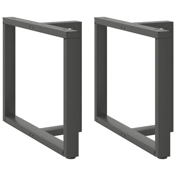 vidaXL söögilaua jalad, T-kujulised, 2 tk, antratsiithall, 100 x 35 x (72-73) cm, teras