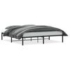 vidaXL metallist voodiraam, must, 180x200 cm