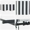 vidaXL K&auml;igukohandatav varikatus Anthracite ja valge 400 x 200 cm