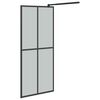 vidaXL dušinurga sein, 80 x 195 cm, tume karastatud klaas