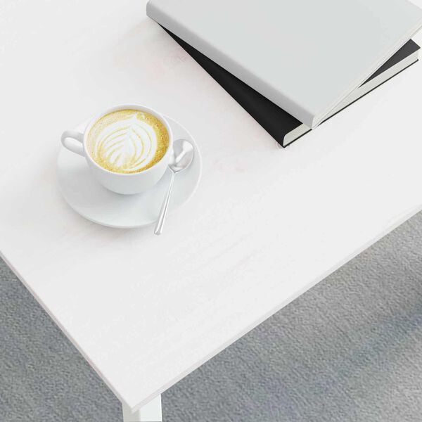 vidaXL Kohvilaud Valge 50 x 50 x 36 cm Tahke m&auml;nd