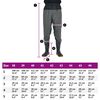 vidaXL waist waders koos saabastega, tumeroheline, suurus 40