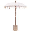 vidaXL Balineesia vihmavari koos alusega cream 185 x 185 x 260 cm