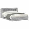 vidaXL Voodiraam ladustamisega Hall Sonoma 200 x 200 cm Tehispuit