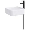 vidaXL Vannitoa pesu kauss Matt must 36,5 x 36,5 x 13 cm Metall