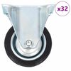 vidaXL fikseeritud rattad, 32 tk, 75 mm