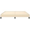 vidaXL voodiraam ilma madratsita, kreemjas, 160x200 cm, kangas