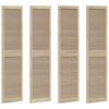 vidaXL Kappi Uks 4 pcs Neutraalne 201 x 2,1 x 49,5 cm Tahke m&auml;nd