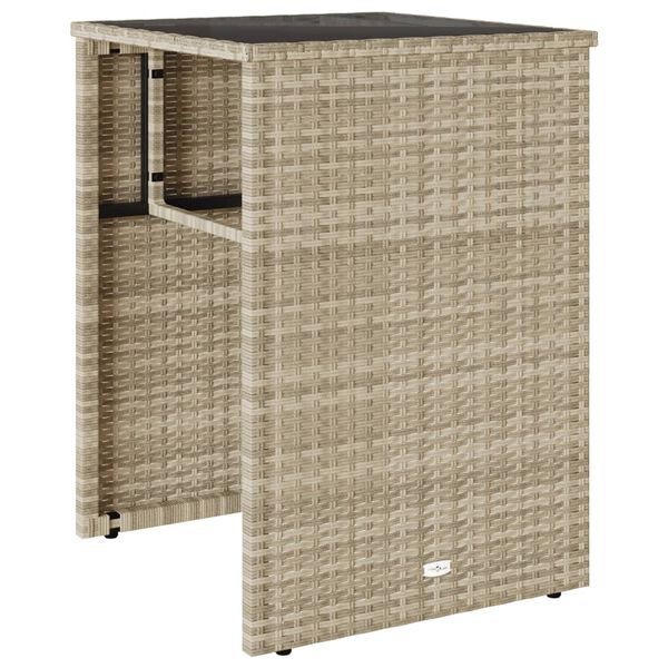 vidaXL 3-osaline bistrookomplekt istmepatjadega, helehall, polürotang