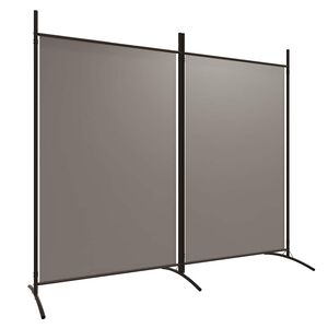 vidaXL 2-paneeliga ruumijagaja, antratsiithall, 175 x 180 cm, kangas