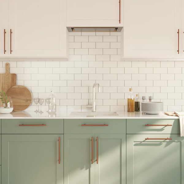 vidaXL kapi k&auml;epidemed 5 tk, pronks, 192 mm, roostevaba teras