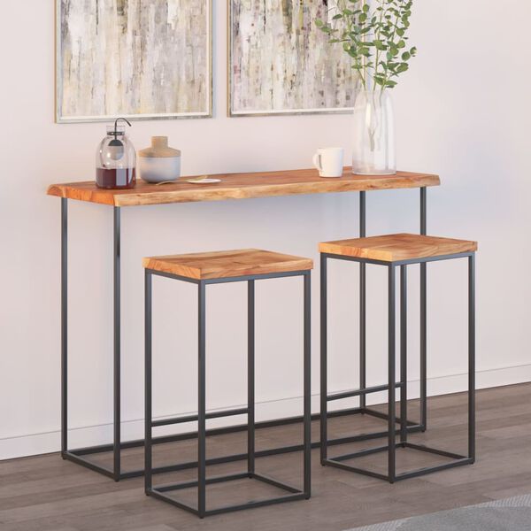 vidaXL lauaplaat 110x40x2,5 cm ristkülik akaatsia naturaalne serv