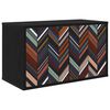 vidaXL Seinale paigaldatav TV kapp OMMEN 69 x 33 x 40 cm Must tamm