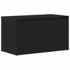 vidaXL Hallipink sahtliga Must tamm 80 x 40 x 45 cm Tehispuit