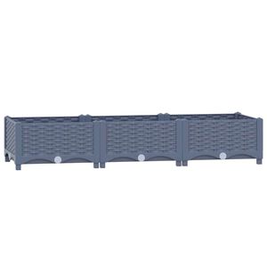 vidaXL taimekast 120 x 40 x 23 cm, pol&uuml;prop&uuml;leen