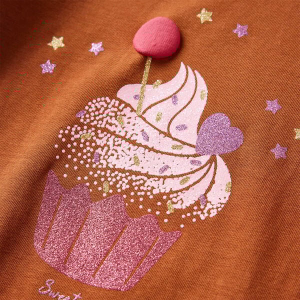 Pikkade varrukatega lastes&auml;rk, konjakipruun, 116