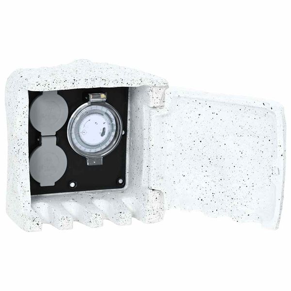 vidaXL kividisainiga aia pistikupesa taimeriga