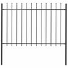 vidaXL aiapiire Woerden odaotsaga, terasest, 181 x 120 cm, must