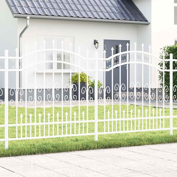 vidaXL Aiandus aiapaneel Valge 240 x 165 cm Pulbervärvitud Teras