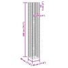 vidaXL gabioon taimelavad 4 tk, 30x30x50/100/150/200 cm, raud