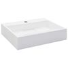 vidaXL valamu 50 x 38 x 13 cm mineraalvalatis/marmorvalatis, valge