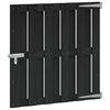 vidaXL Aia aed 100 x 100 cm WPC ja Alumiinium Must