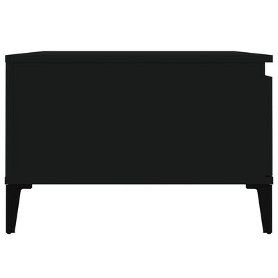 vidaXL kohvilaud, must, 55 x 55 x 36,5 cm, tehispuit
