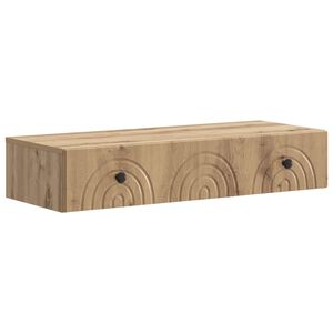 vidaXL Seinale kinnitatav k&uuml;lglaud Artisan tamm 87,5 x 34,5 x 17 cm