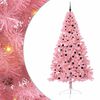 vidaXL Tehis pre-lit j&otilde;ulupuu koos 300 LED-iga Roosa 240 cm PVC