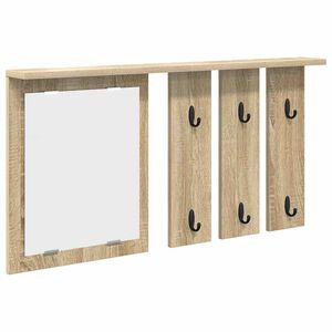 vidaXL Seinale kinnitatav riidepuu Sonoma tamm 85 x 10 x 45 cm