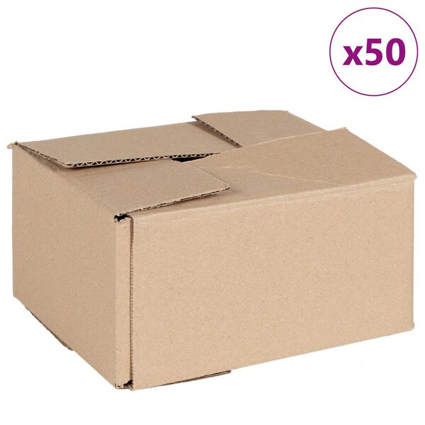 vidaXL Kokkuklapitav kast 50 pcs Neutraalne 20 x 15 x 10 cm Papp