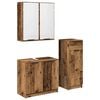 vidaXL Vannitoa m&ouml;&ouml;bleset 3 tk Vana puit 64,5 x 33,5 x 59 cm Tehispuit
