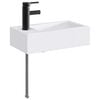 vidaXL Vannitoa pesu kauss Matt must 45,5 x 25,5 x 13 cm Metall