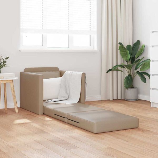 vidaXL kaks-&uuml;hes p&otilde;randa diivanvoodi, cappuccino, 112x174x55 cm