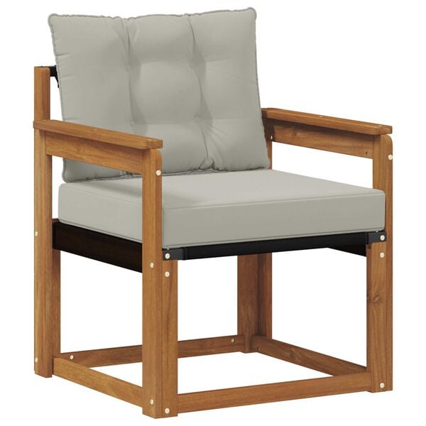 vidaXL V&auml;li diivanikomplekt Tugev acacia puit ja Textilene