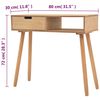 vidaXL konsoollaud toekast m&auml;nnipuidust 80 x 30 x 72 cm, pruun